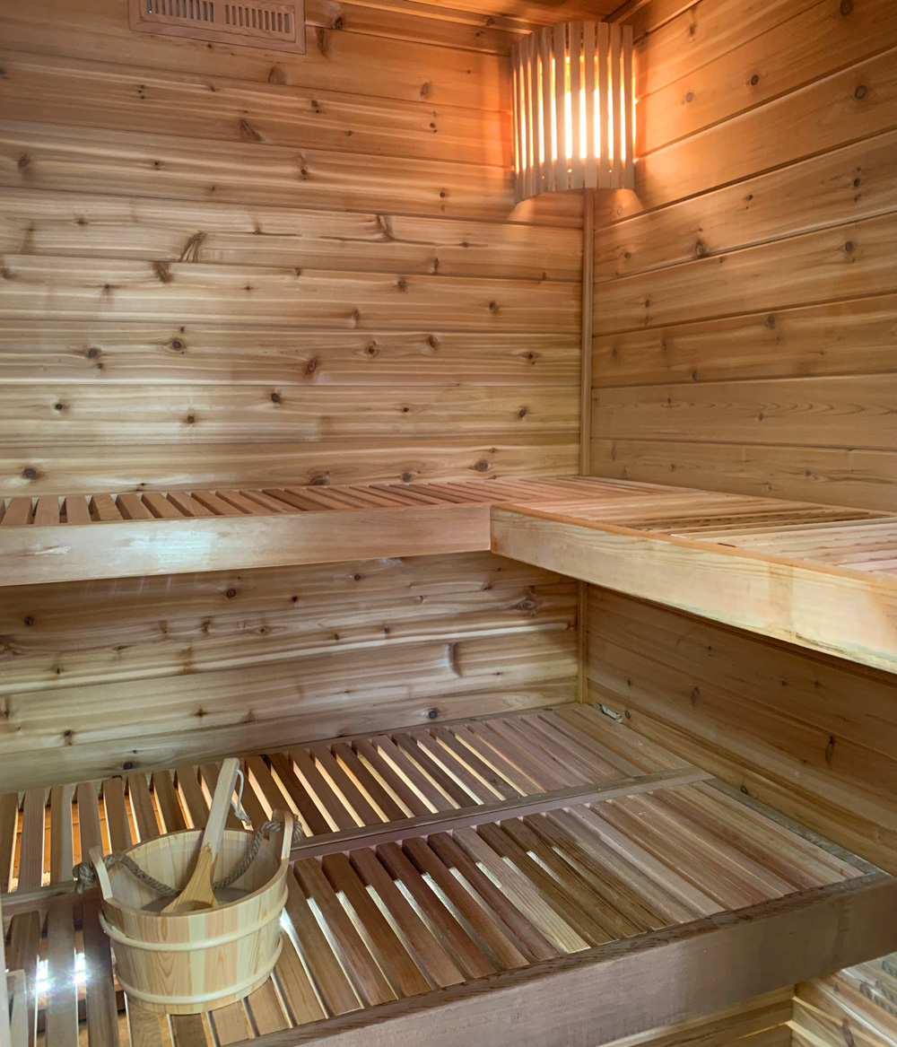 int Cedar sauna space hand built by Varm Seder Sauna